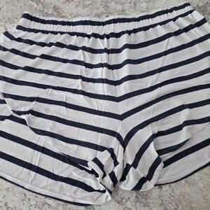Old Navy Black and White Striped Shorts